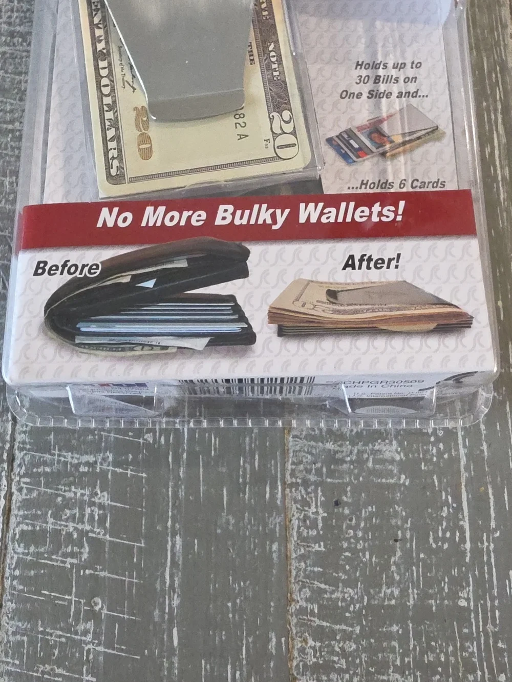 Slim Clip Double-Sided Money Clip, No More Bulky Wallets, Front Pocket Wallet